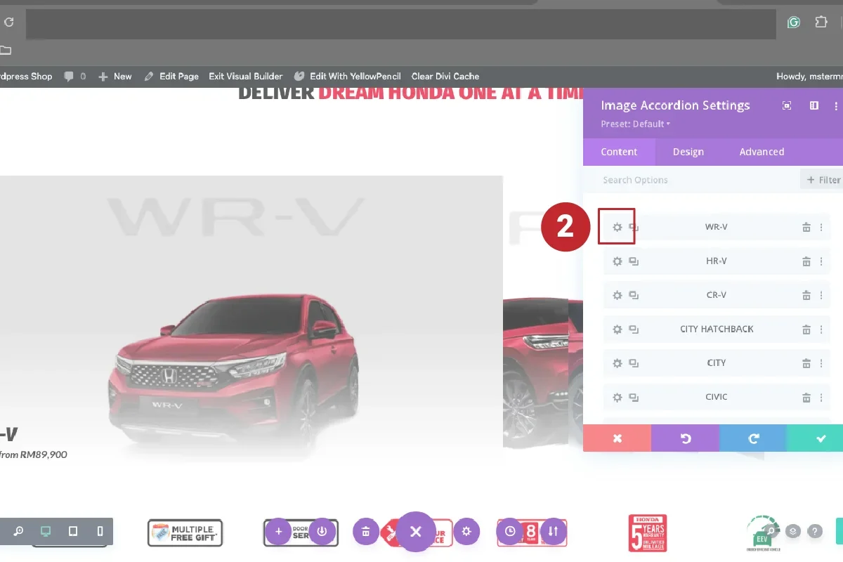 Select slide to edit